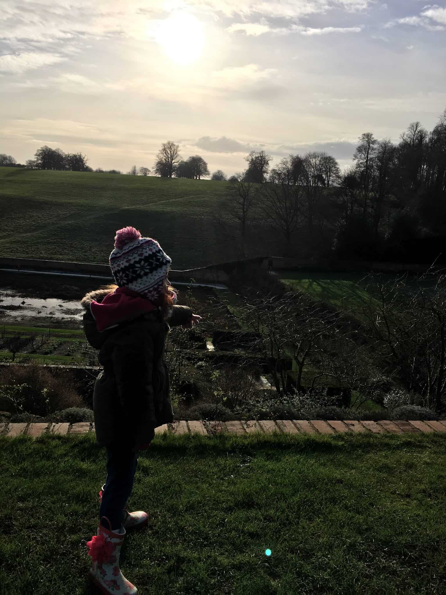 Ava in the gardens at Upton House