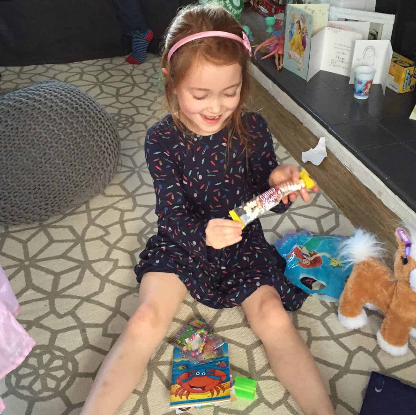 Ava loved her candy necklace from Party Bags & Supplies