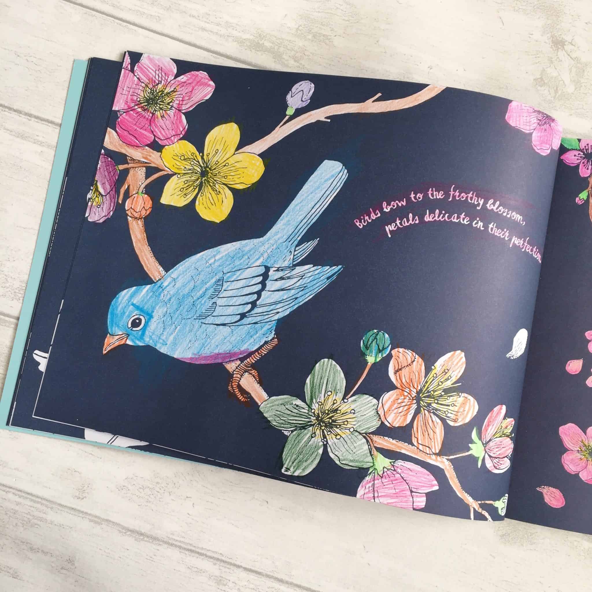 Ava's colouring of the Colour Together Nature book