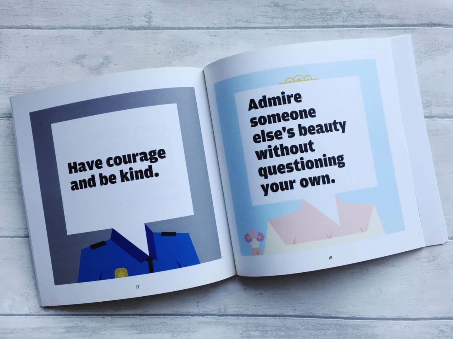 A quote from Cinderella on the left, alongside a quote I found on Pinterest