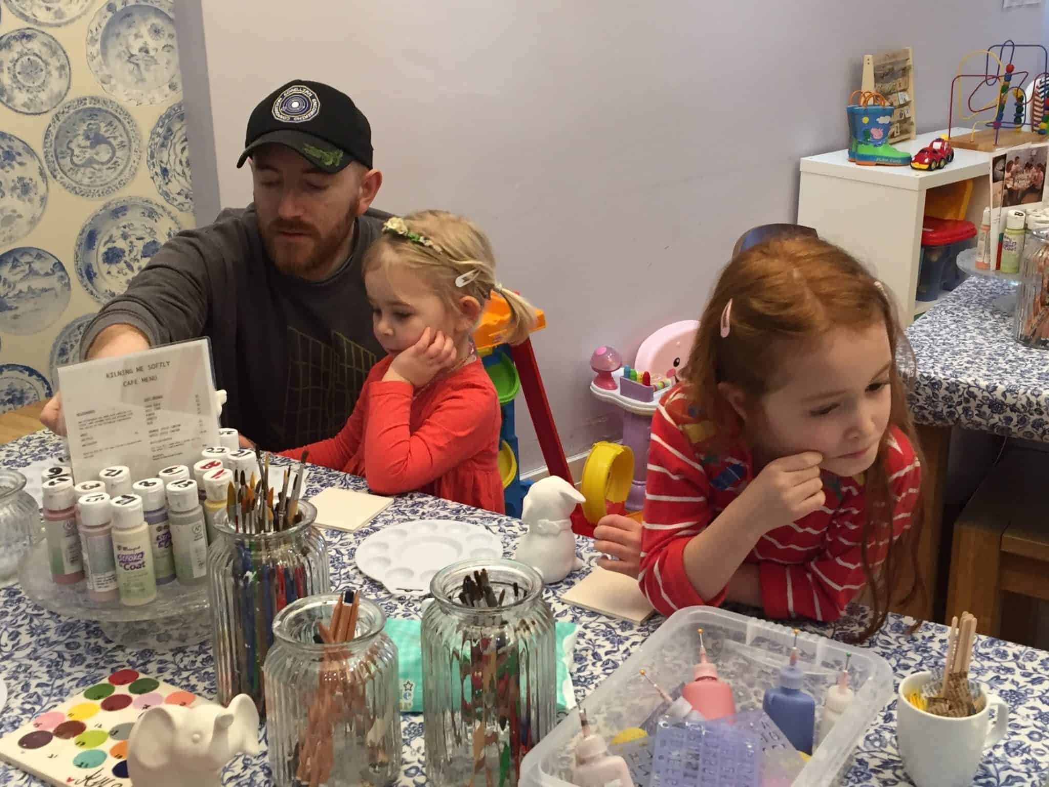 Concentrating on Pottery Painting