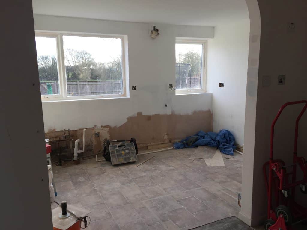 Kitchen renovation with paint