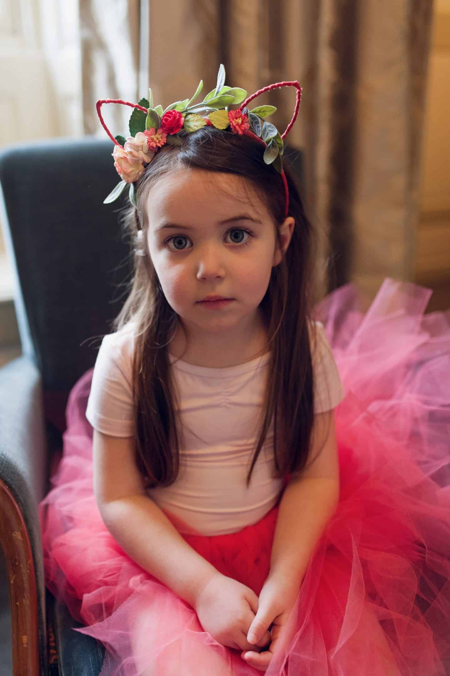 Thea in Mimosa Bridal coral Cat ears