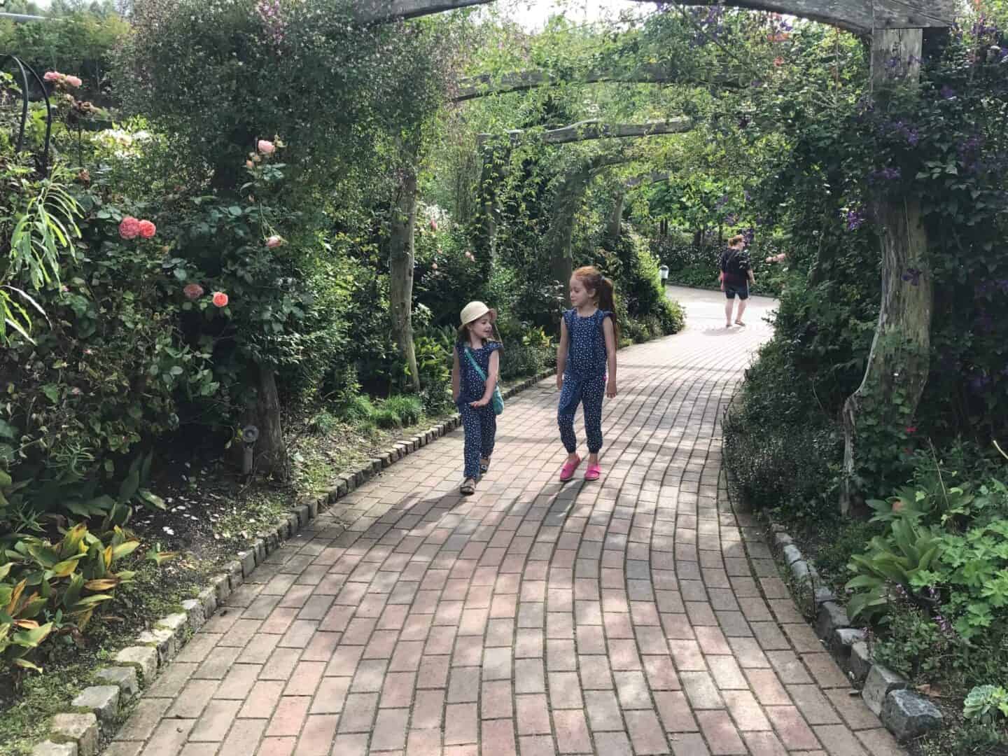 Thea and Ava enjoying The Eden Project