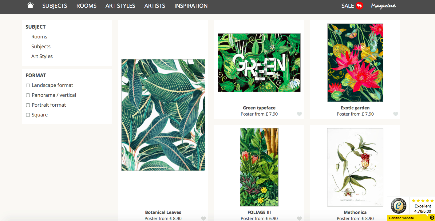 Botanical Posterlounge pictures