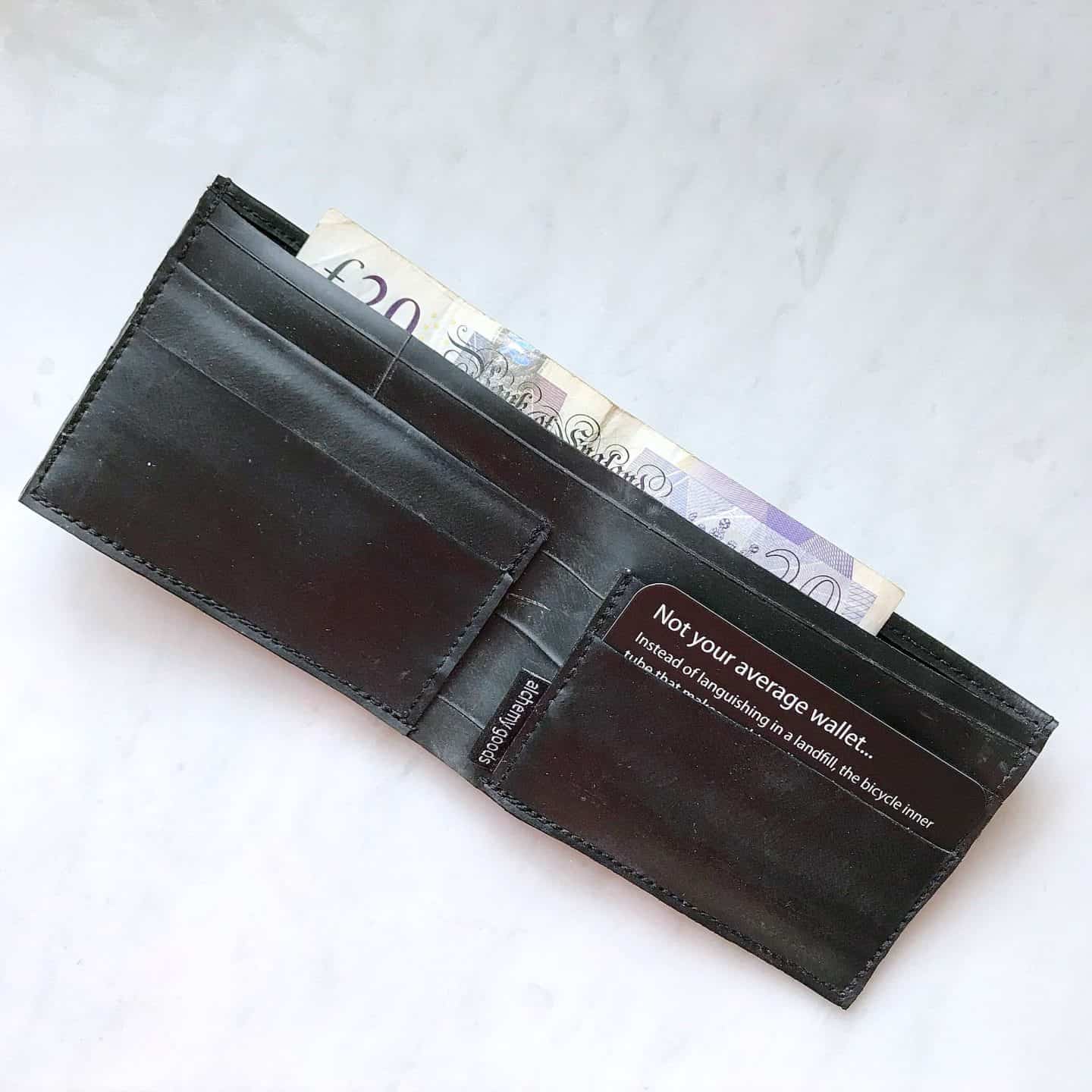 Alchemy Goods men's wallet made from recycled inner tubes - the perfect ethical gift for him