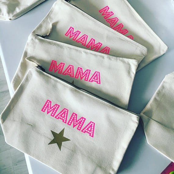 Unique Mother's Day Gift Ideas Neon Marl Mama Make-up Bag