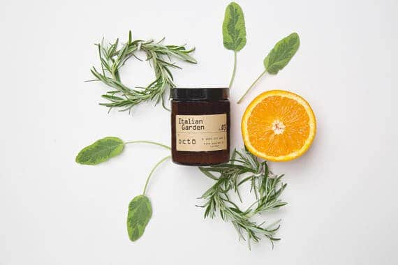 Unique Mother's Day Gift ideas: OctoLondon Italian Garden Soy Wax Candle