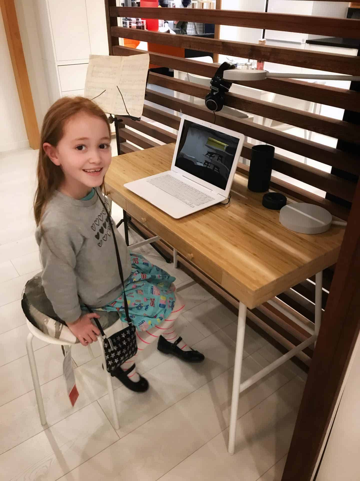 Ikea Lillasen bamboo desk