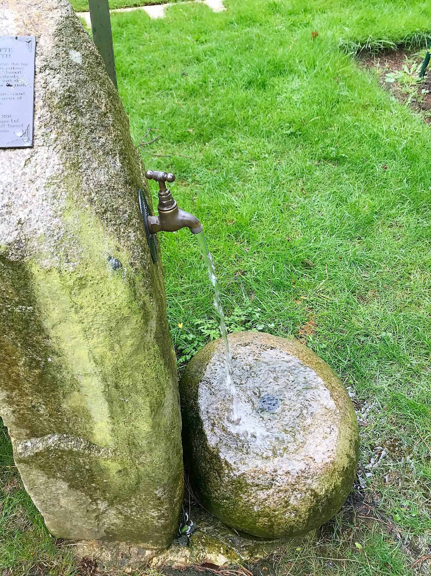 Natural spring at Tofte Manor