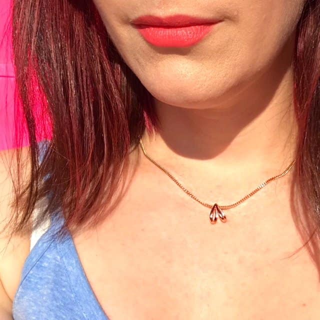 Sacet Ethical Necklace in the sun