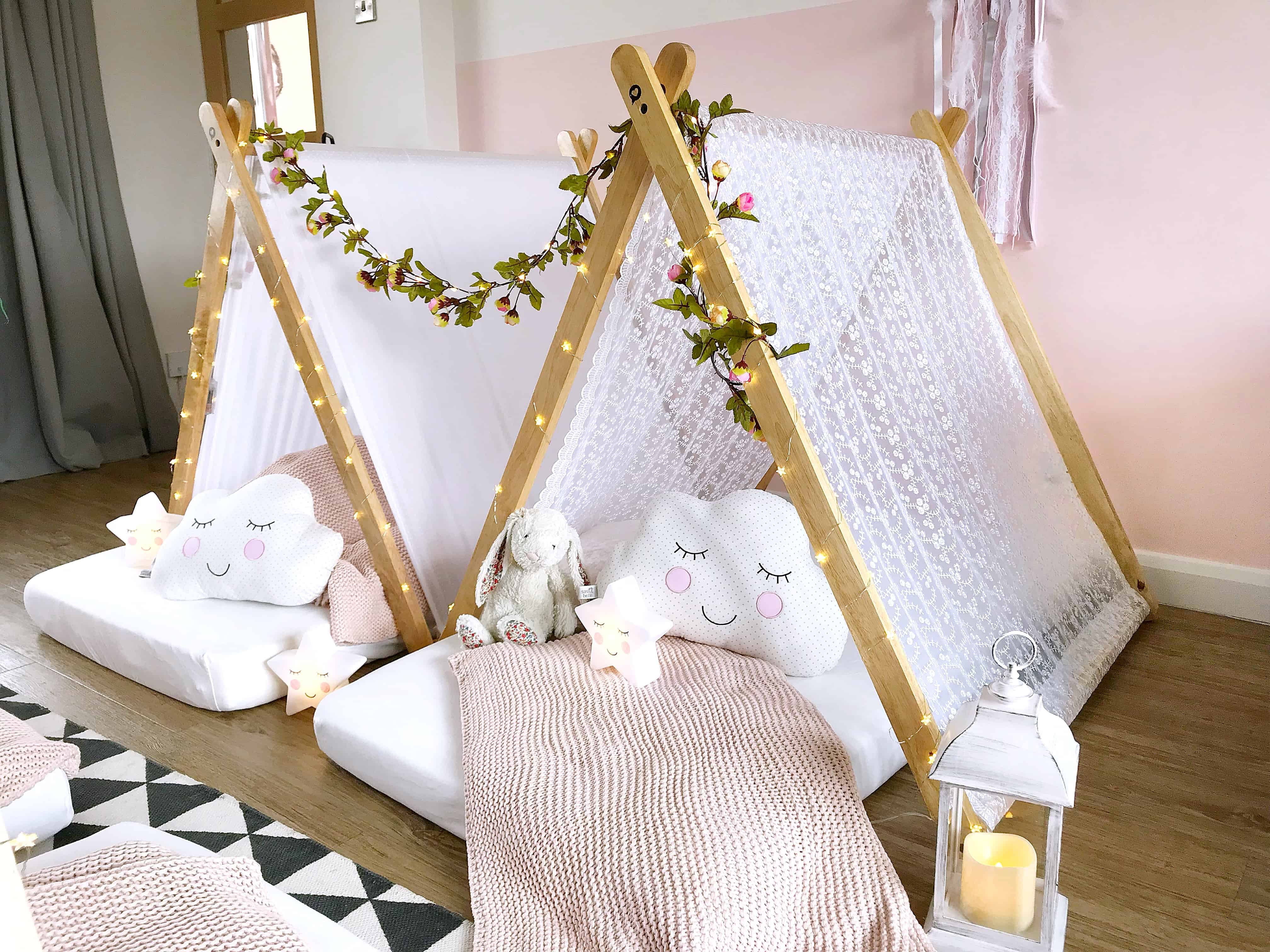 Slumber Party Tents, Sleepover Tents, Teepee Tents for Kids, FREE Fairy  Lights 