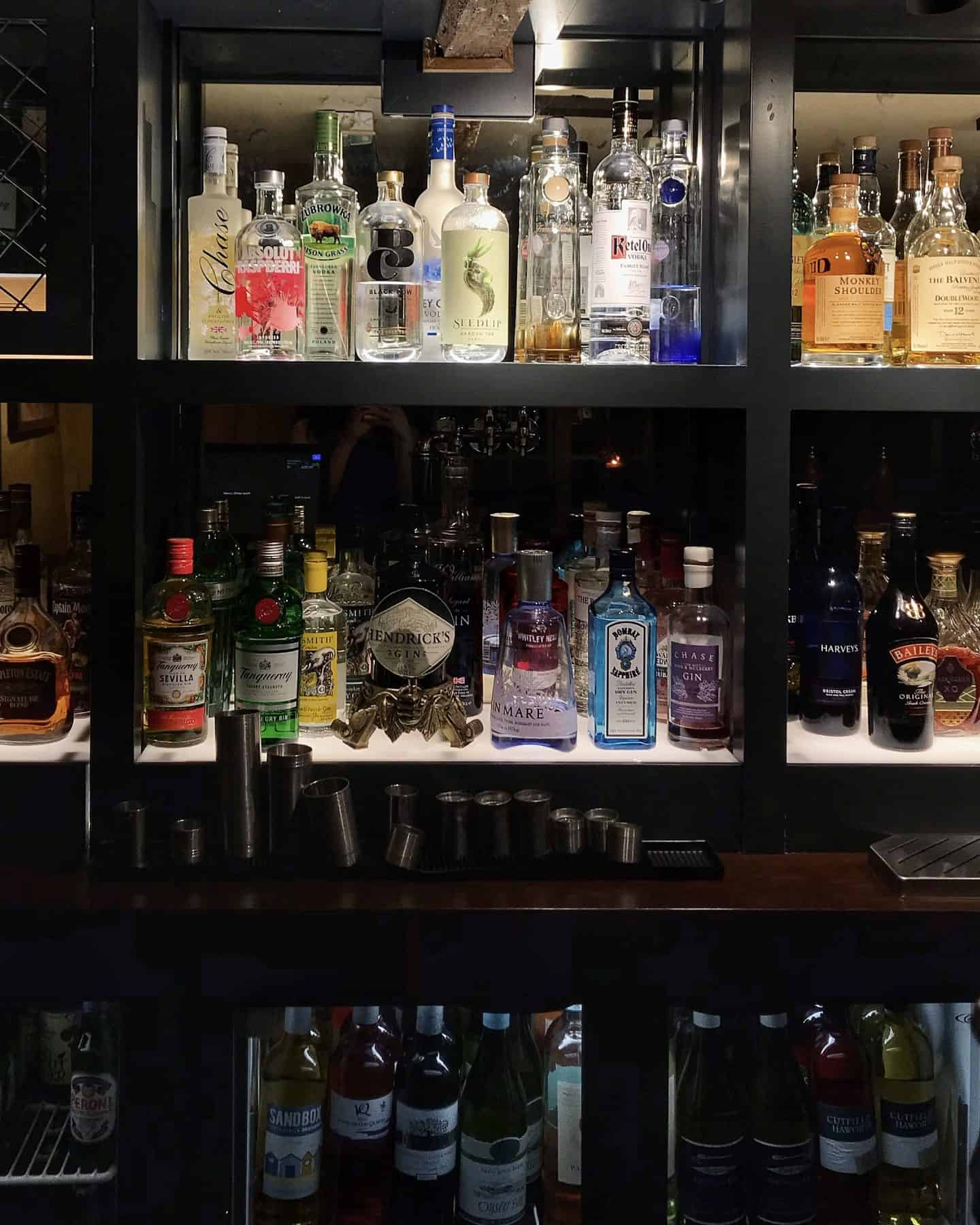 Plenty of drinks at the Refurbished Black Horse Pub and Restaurant