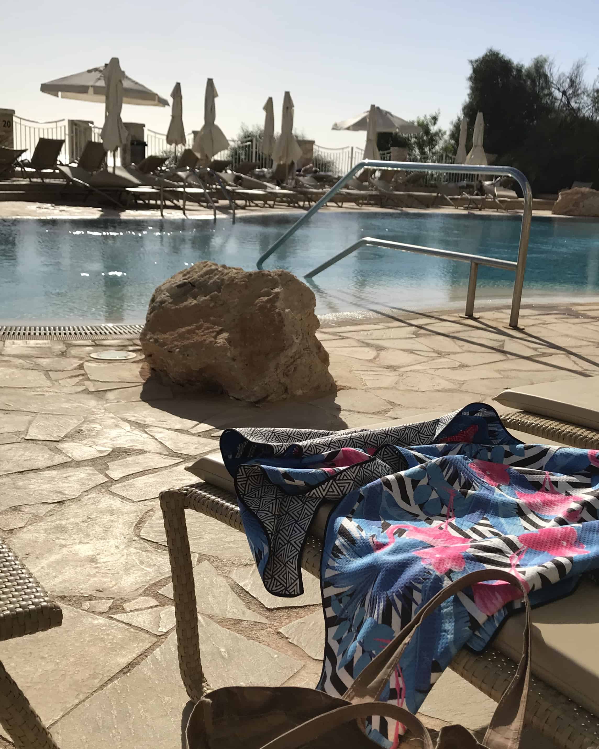 Poolside with a Tesalate beach towel