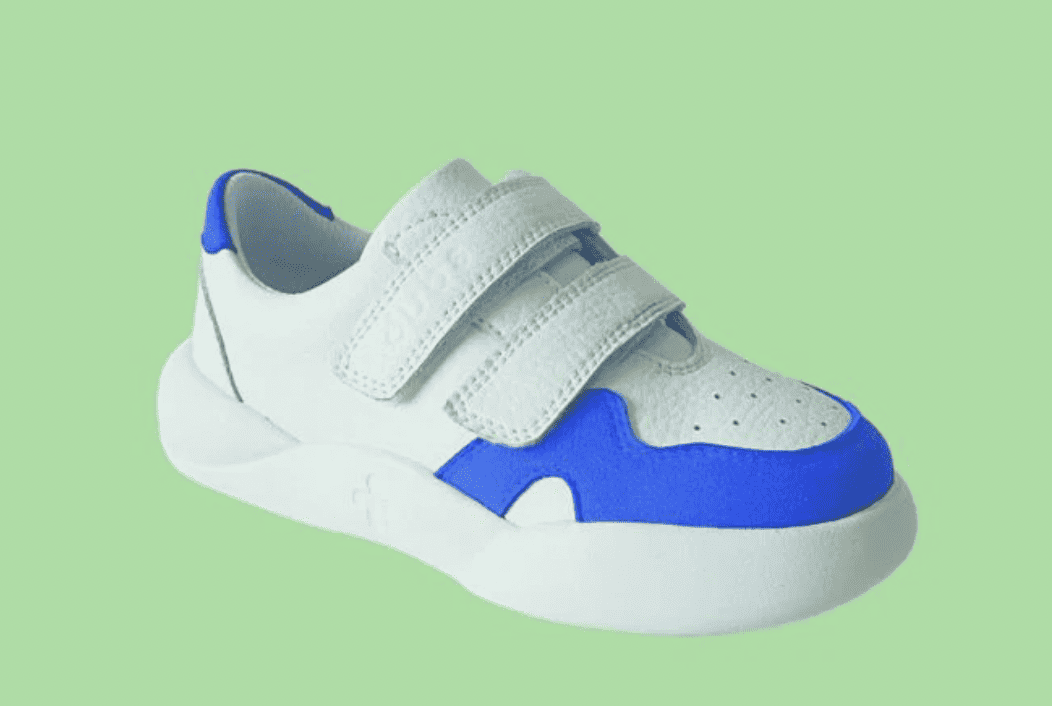 Dubs Glide white and blue kids trainers