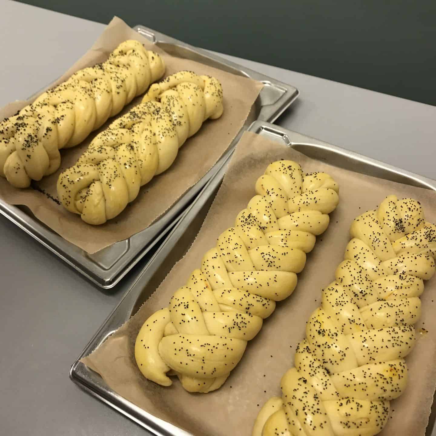 Chollah bread ready to bake