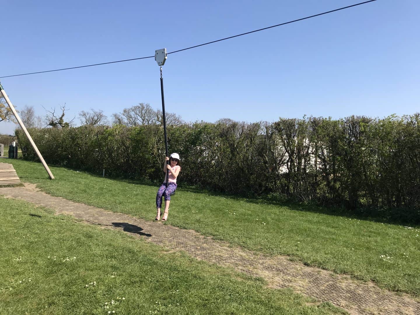 Haw Wood Farm's zip wire