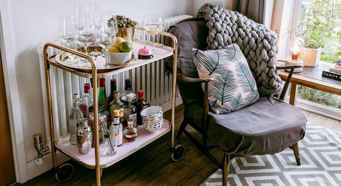 How to Upcycle a Drinks Trolley into an On Trend Bar Cart Using Frenchic Paint