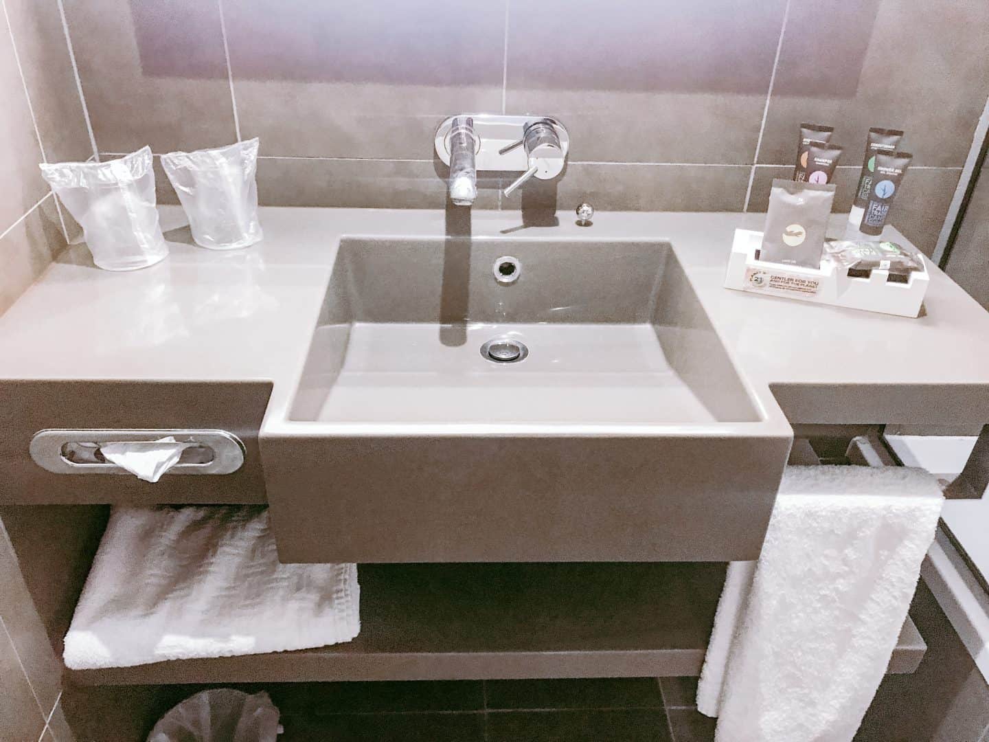 Sink at the Novotel  