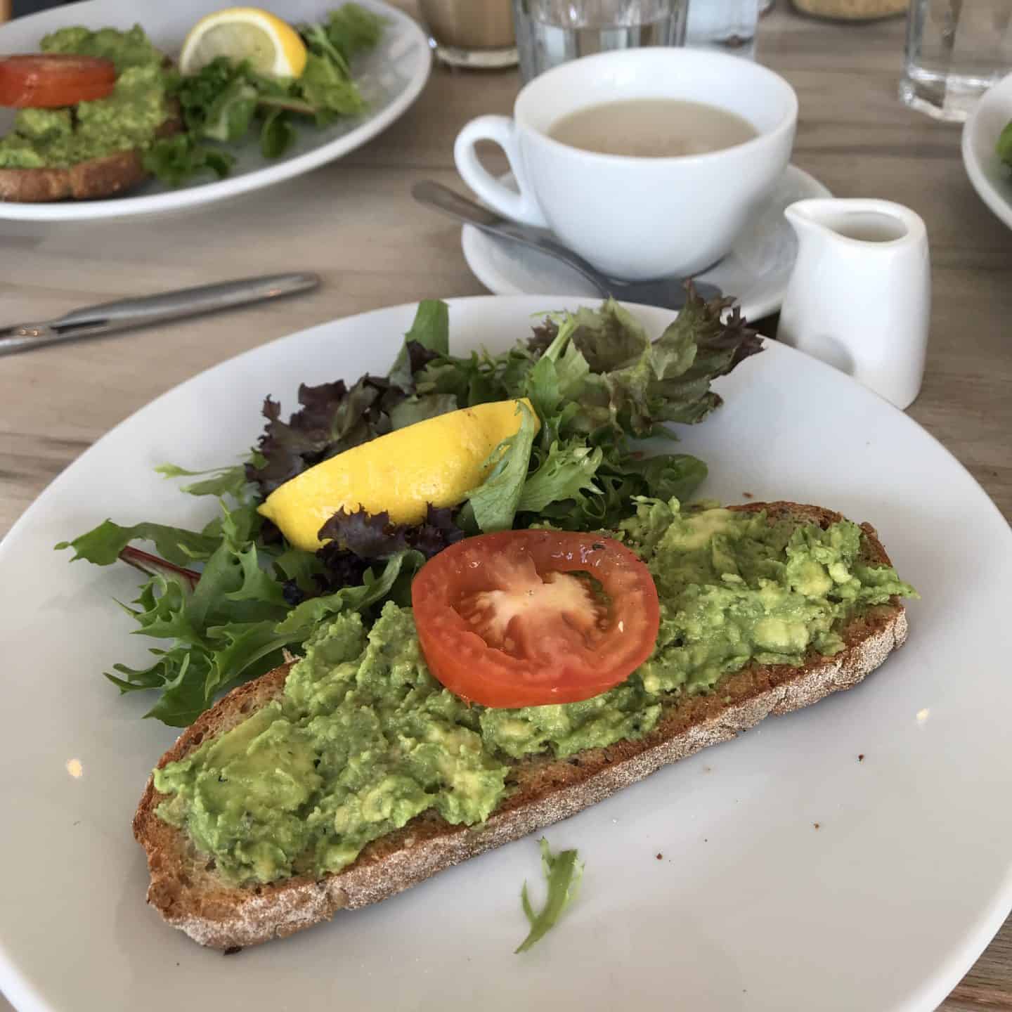 Avocado on sourdough toast