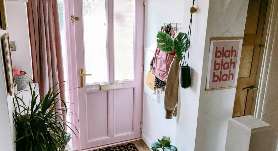 How To Easily Keep Your Home Warmer with a DIY Front Door Curtain