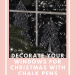 Tutorial: How to Decorate your Windows for Christmas with Chalk Pens. It's the quickest and easiest way to make windows look festive in a flash!