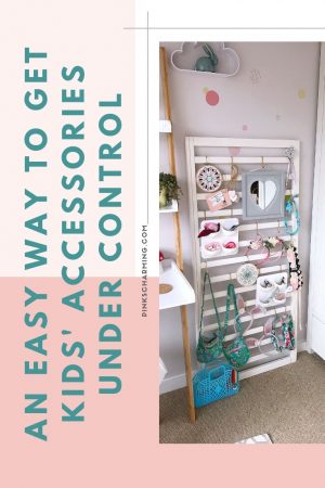 An easy way to get your kids' accessories under control, and reuse the cot they've grown out of