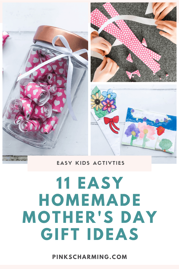 Looking for last-minute DIY Mother's Day gift ideas? Read on for lots of lovely homemade Mother's Day gifts you or your children can make and drop off to her doorstep today. I've come up with 11 easy to make ideas that will make Mum's day, using materials you probably already have in your house or garden.