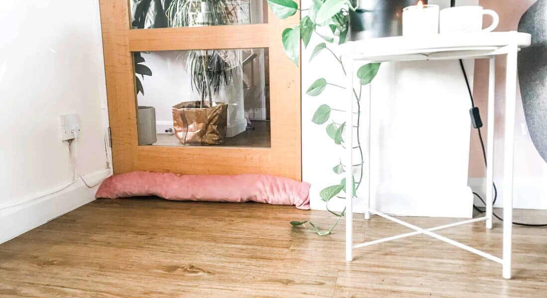 How to Make a Homemade Draught Excluder Using Scrap Materials