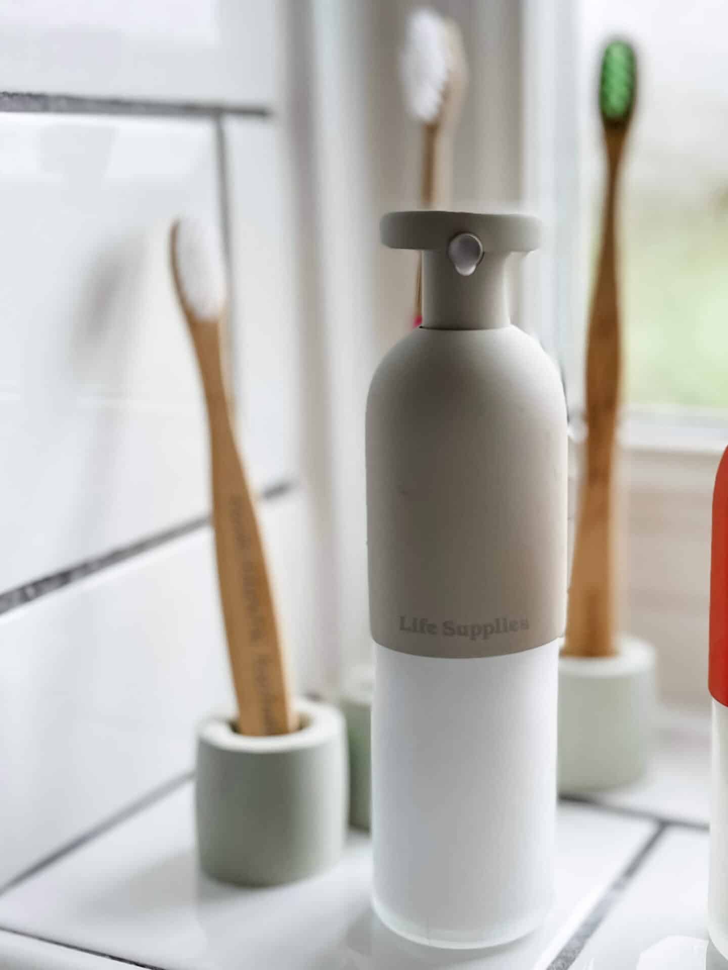 Life Supplies Refillable Toothpaste and bamboo tooth brushes