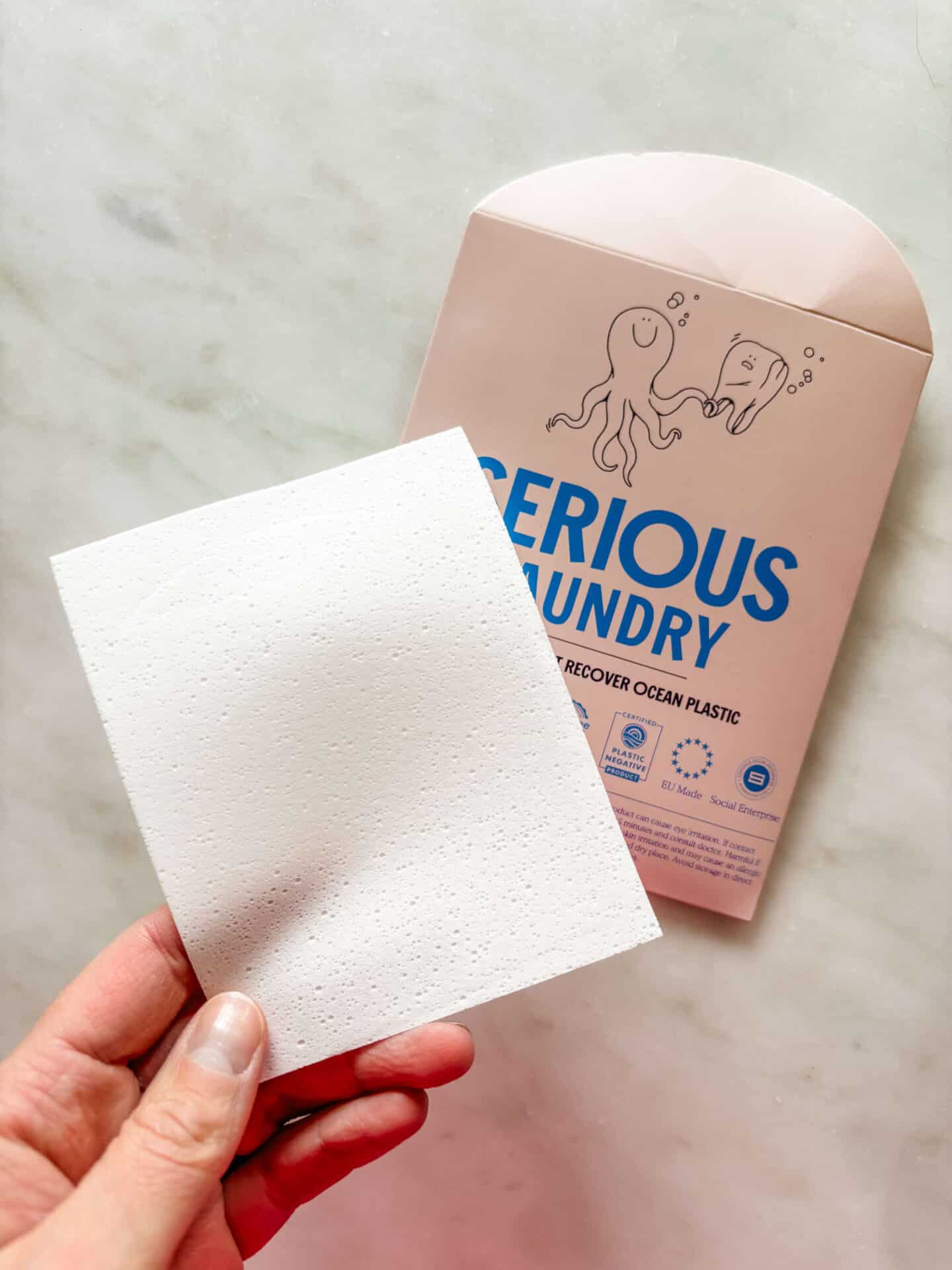 Serious Laundry eco-friendly laundry detergent sheets
