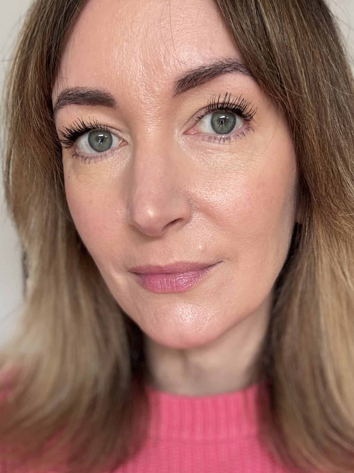 Becky wearing Love Ethical Beauty Mesmerise Organic Mascara