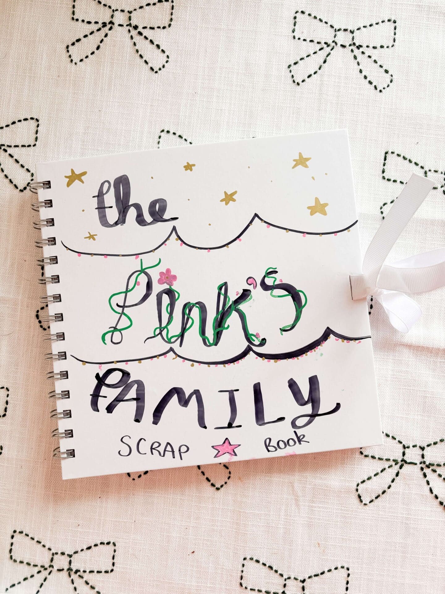 A home made scrap book is the perfect way to go analogue