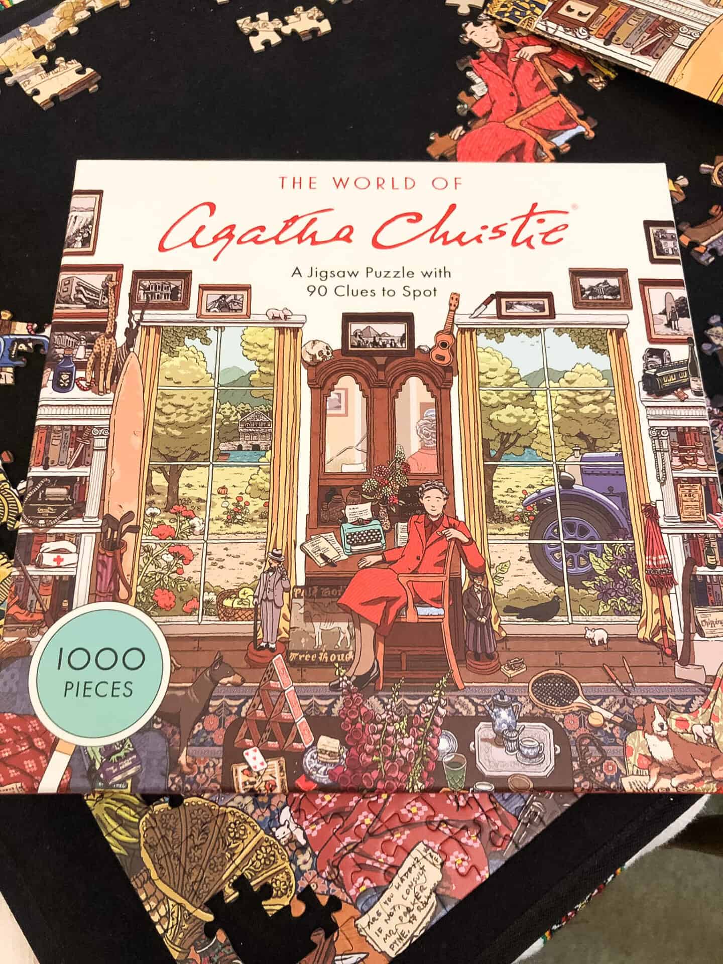 A partially finished Agatha Christie jigsaw